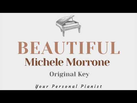 Beautiful – Michele Morrone (Original Key Karaoke) – Piano Instrumental Cover