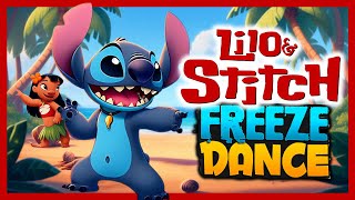 🌺 Lilo & Stitch Freeze Dance!🌴Fun Brain Break for Kids 🕺❄️Danny Go Noodle inspired ☀️