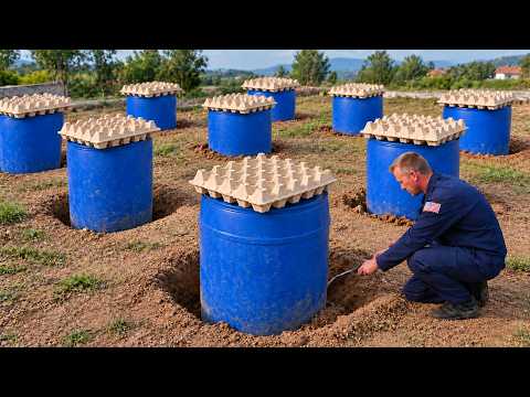 A brilliant invention by a 60-year-old plumber! Free Recycling Ideas from egg trays, empty barrels