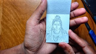 Step by Step Bholenath Ji Ka Small Outline Drawing// ভগবান মহাদেবের ছবি//#art #bholenath