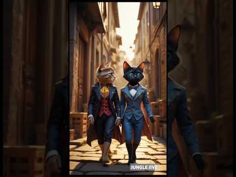 Two Cats Friendship Story. #speedsong #youtubeshorts #cartoon