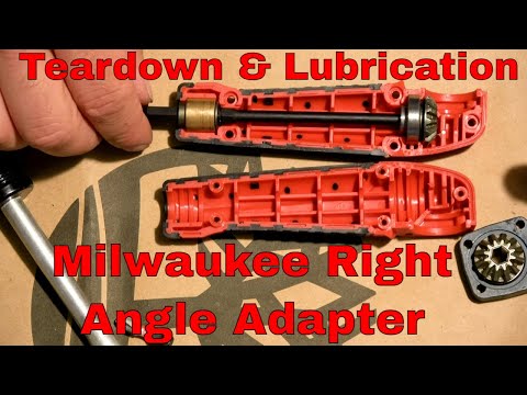 Milwaukee 48-32-2390 Shockwave Right Angle Adapter - Teardown & Grease Lube Up