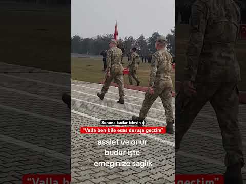 Komutanın gelişi: “Valla ben bile esas duruşa geçtim” 🇹🇷🫡