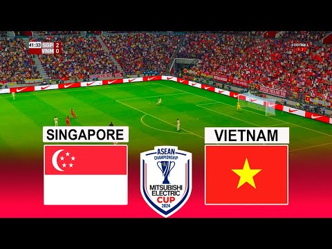 Singapore vs Vietnam Semi Final 2024 #Mitsubishi Electric Cup - Full Match All Goals - PES