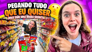 Comprando TUDO no mercado!  “MAS ELA NÃO SABE A REGRA SECRETA! 😱🛒