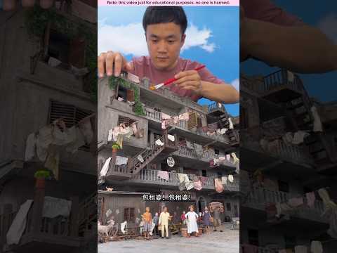 The fake building looks real.😱#shorts #shortsfeed #trending