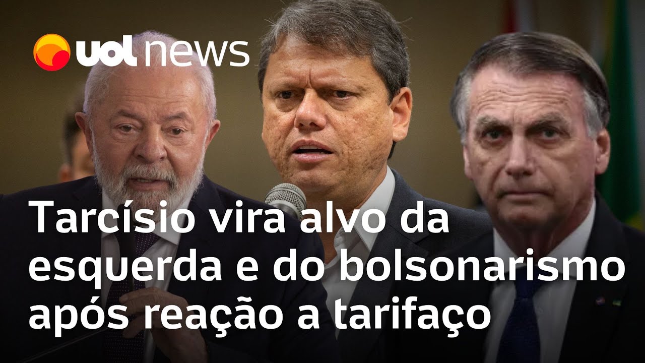 Tarcísio vira alvo de ataques do PT e de aliados de Bolsonaro, após reação a tarifas de Trump