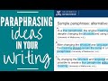 Paraphrasing Techniques and Strategies