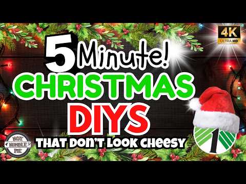 5 Minute Christmas Crafts That Don’t Look Cheap | Dollar Tree Christmas DIY 2024