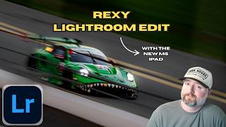 Rexy photo edit on the new iPad (M5) from the Rolex 24.