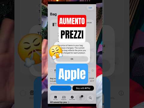 APPLE AUMENTA I PREZZI MA ANCHE DI COSE ASSURDE 😤 #apple #price #scam