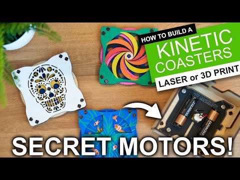 CRAZY COASTERS with a TWIST! Laser or 3D Print some DIY Magic