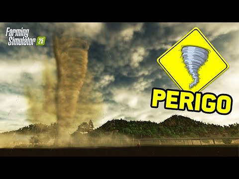 TORNADO GIGANTE NA FAZENDA - FARMING SIMULATOR 25 #15