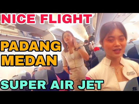Nice Flight Super Air Jet IU 860 From BIM Padang To Kualanamu Medan