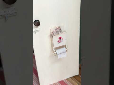 Часть:9 Наполняю туалет чистотой. #diorama #miniatura #minicraft #asmrdiy #asmrvideo