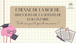 TOUT CE QUE TU DOIS SAVOIR SUR DISCOURS DE LA SERVITUDE VOLONTAIRE POUR LE BAC (objectif 20/20) !