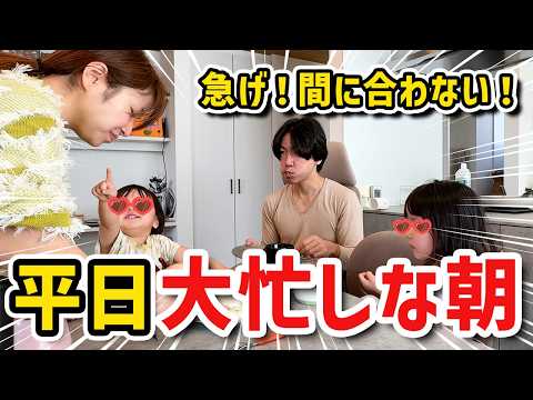 【リアル】これが現実！2歳と4歳を育てるモーニングルーティン