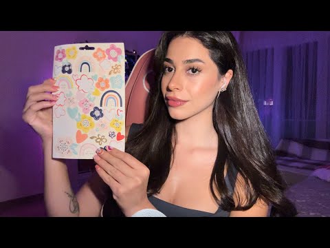 💆🏻‍♀️ BEYNİNİ GIDIKLARKEN YÜZÜNE STICKERLAR YAPIŞTIRALIM 🧸💤  ASMR TÜRKÇE