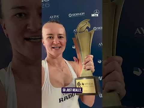Barbora Krejcikova speaks to the people after claiming her 9th career singles title 🗣️ #wta #tennis
