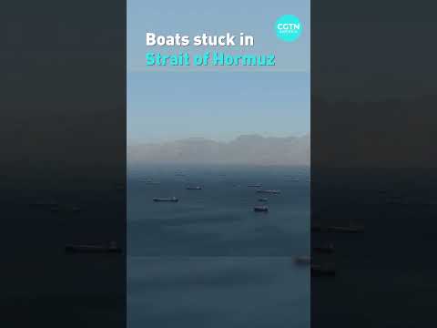 Vessels stuck in the Strait of Hormuz