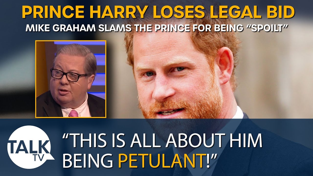 “He’s Being A Little Spoilt BRAT!” – Mike Graham Gives His Take On Prince Harry Protection Row