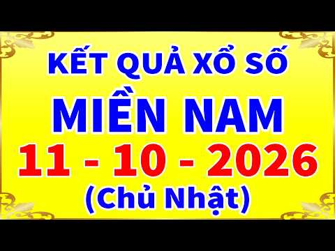 Kết quả xổ số Miền <strong>Nam</strong> hôm nay chủ nhật ngày 11/10/2026 (<strong>xs</strong> Tiền Giang, <strong>xs</strong> Kiên Giang, <strong>xs</strong> Đà Lạt)