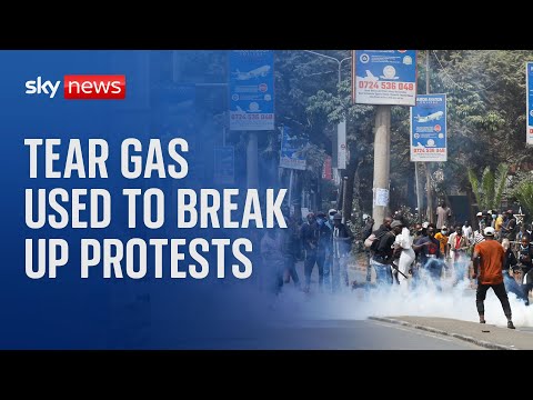 Kenya: Tear gas used to break up anti-government protests in Nairobi