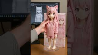 Pink anime cat girl 💖 #ai  #oliviacat74