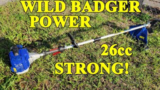 Wild Badger Power 26cc String Trimmer/edger and brush cutter review