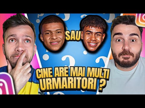 GHICESTE JUCATORUL CU CEI MAI MULTI URMARITORI DE PE INSTAGRAM!