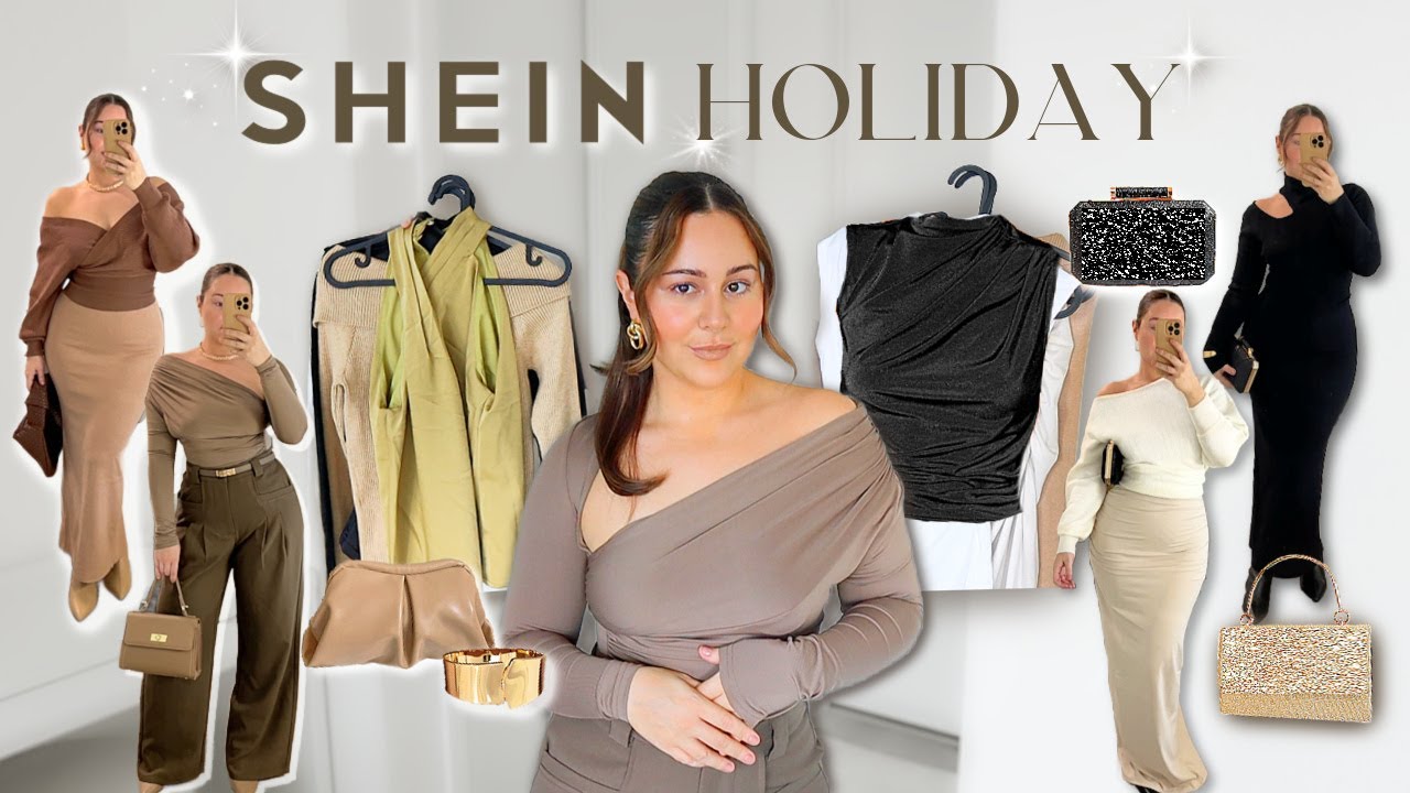 SHEIN HOLIDAY CLOTHING HAUL 2023 – Classy & Minimal Holiday Christmas Outfit Ideas!