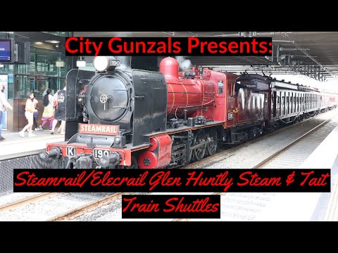 Steamrail/Elecrail Glen Huntly Steam & Tait Train Shuttles