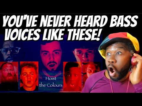 THE BASS SINGERS Ft Bobby Bass Hoist the colors REACTION - You've never heard bass voices like this!