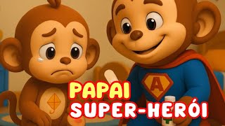 Papai Super-Herói 🦸‍♂️ | Música Infantil | Animazoo kids 🦁🐼🐵🦒🦜