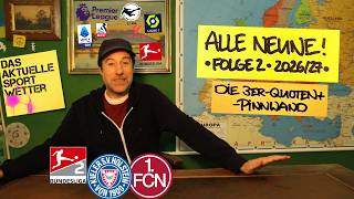 Alle Neune - E2 | S 26/27 | 2. Bundesliga: Holstein Kiel - Nürnberg | 3er-Quoten+ Pinnwand | 4.9.26