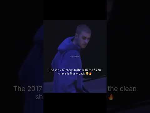 That buzzcut and clean shaved justin is finally back #justinbieber