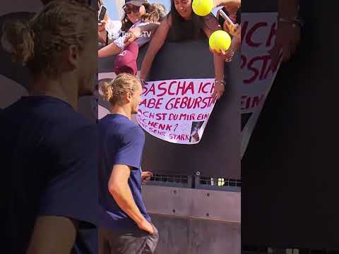 Emotional Scenes As Alexander Zverev Makes This Fan's Day! 😭