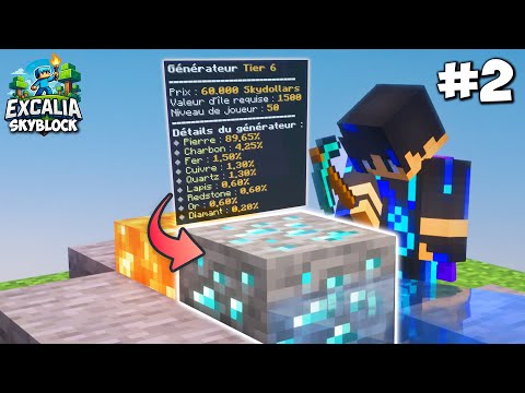 J'ai ENFIN débloqué le DIAMANT sur mon Skyblock Excalia !
