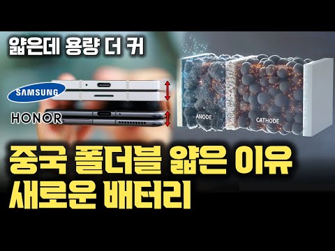 가장 얇은 중국 폴더블 폰 핵심 기술은 배터리 |  Honor Magic V3가 개발 탑재한 실리콘 카본 배터리란? | 리튬이온 배터리 음극재 개발 현황