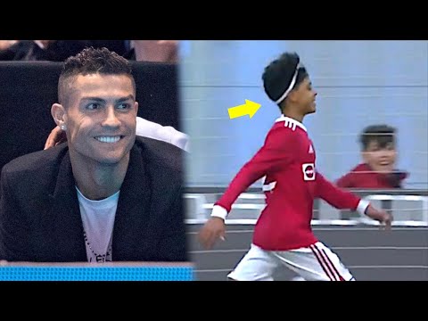 Ronaldo, Oğlunu O Halde Görünce Mutluluktan Gözyaşlarına Hakim Olamadı !! Futbolda Efsanevi Tepkiler