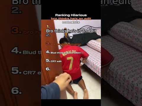 Ranking Hilarious bro thinks he's an edit moments #tiktok #edit #funny #memes #cr7