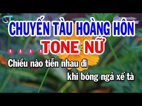 Karaoke Chuyến Tàu Hoàng Hôn Tone Nữ ( Am ) Nhạc Sống Beat Mới Hay Nhất | Karaoke Đồng Sen