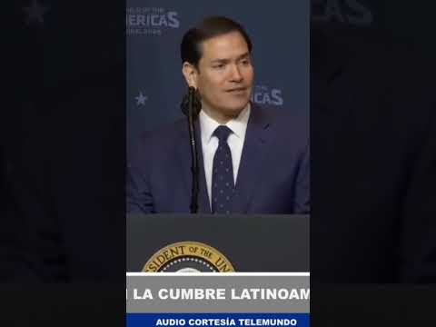 Marco Rubio: “Haremos cosas importantes y buenas para la región”