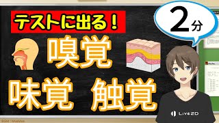 嗅覚、味覚、触覚（植物と動物の生きるしくみ）【中2理科わかりやすい授業動画】