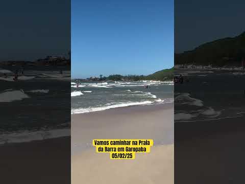 Vamos caminhar na Praia da Barra em Garopaba 05/02/25