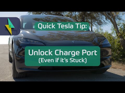 Tesla Tip | How to Unlock Charge Port (Even if it's Stuck!) | Tutorial