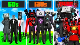 CAMBIAFORMAS SKIBIDI TOILET Cada 60 SEGUNDOS en GTA 5 !! (PELICULA)