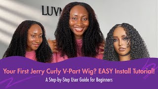 Step-by-Step User Guide for Beginners💜The Easiest V-Part Wig Tutorial for Newbies!🥰   #luvmehair