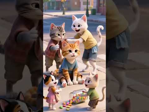 The Fallen Cat and Friendship After the Rain #cat #shortvideo #viralvideo