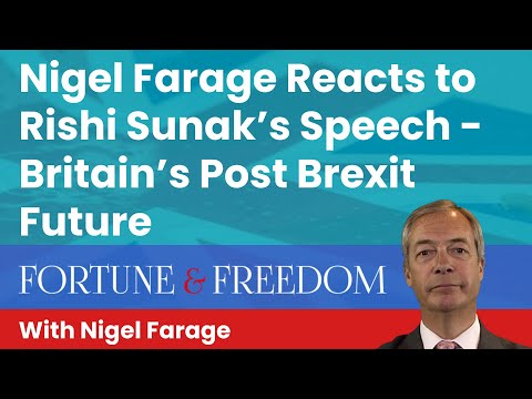 Nigel Farage Reacts to Rishi Sunak’s Speech - Britain’s Post Brexit Future